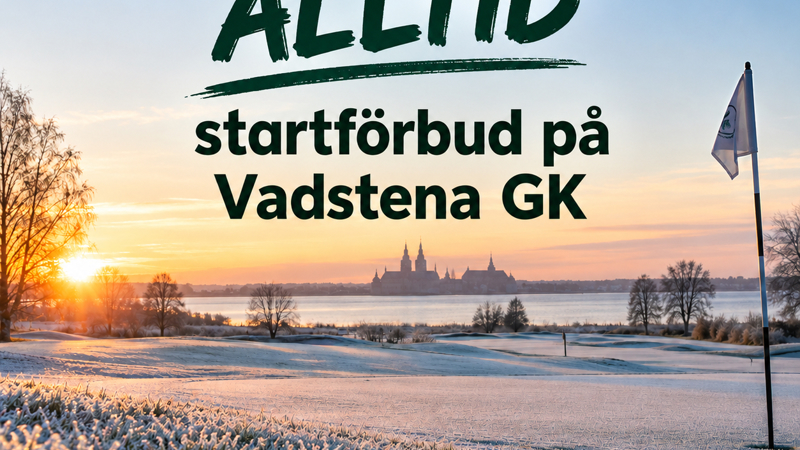 Startförbud vid frost