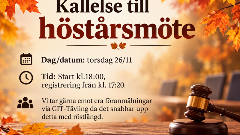 Höstårsmöte 2026