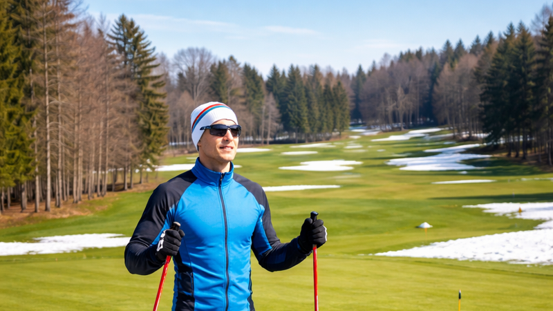 Skidåkning på Vadstena Golfklubb