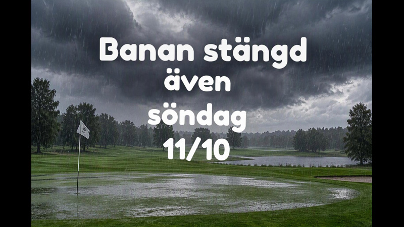 Banan stängd söndag 11/10,